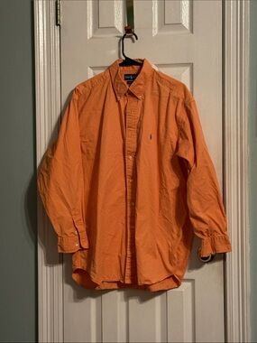 Ralph Lauren Orange Long-Sleeve Button-Down Shirt